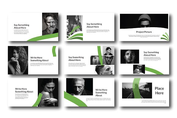 简单实用的绿色主题PPT模版下载[Keynote]插图(5)