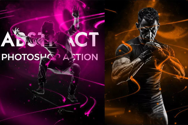 抽象视觉色彩艺术PS动作 Abstract Photoshop Action