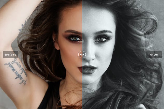 高级灰照片效果调色滤镜PS动作 Slate Grey Tones Photoshop Actions插图(2)