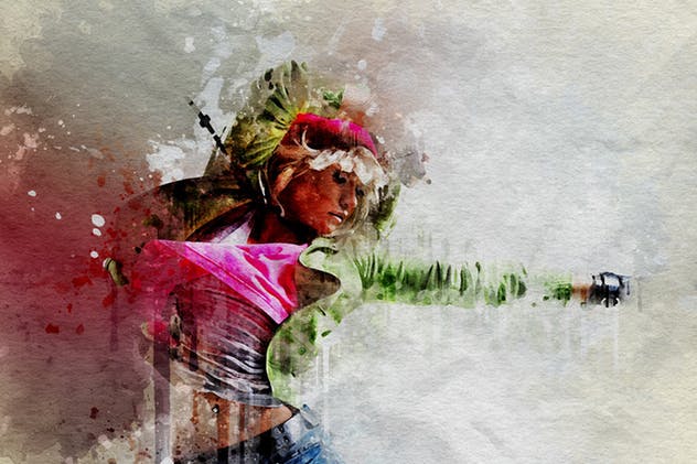 油画泼墨效果PS动作 Splash Art Photoshop Action插图(14)