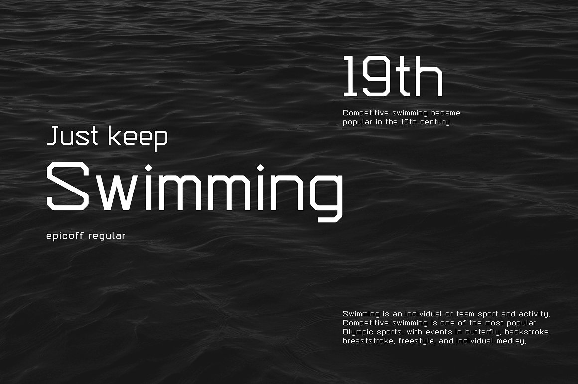 现代的、功能性的无衬线字体 Epicoff Typeface插图(3)