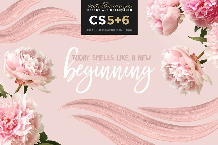 油画画笔笔画笔刷 Vectallic Magic CS5+6 Vector Brushes插图(14)