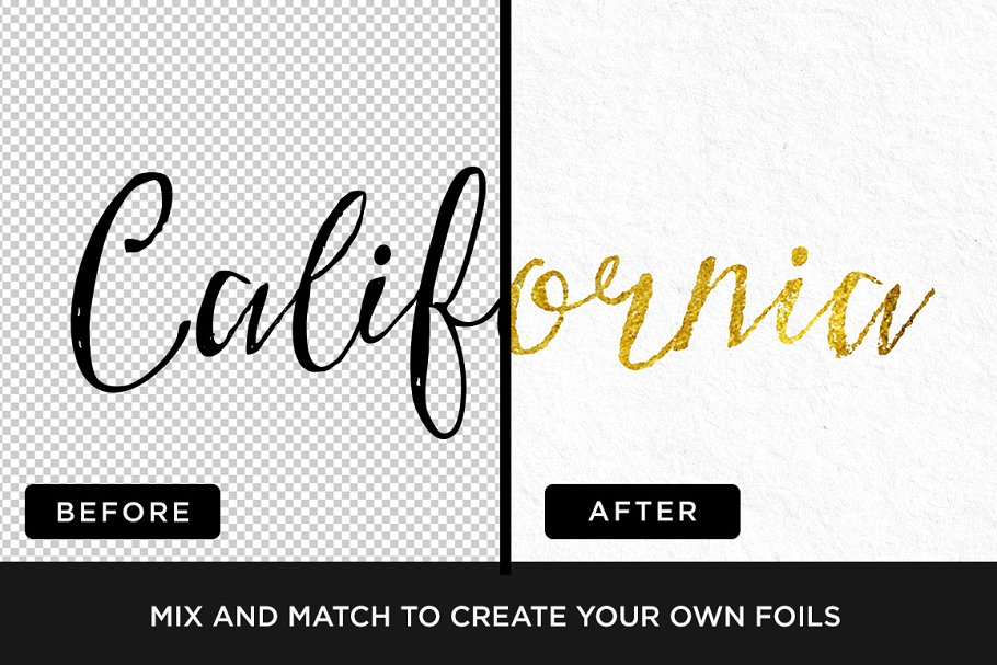 烫金金箔纹理&图层样式 Hot Foil | Foil Stamping Machine插图(3)