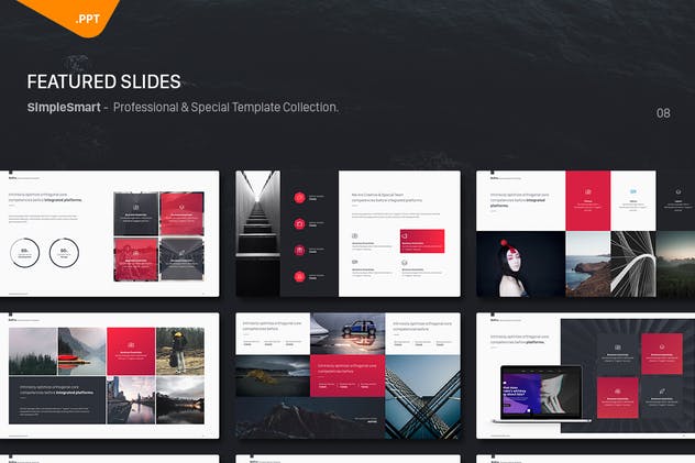 多用途商务风格PPT模板 BePro Powerpoint Business Template插图(9)