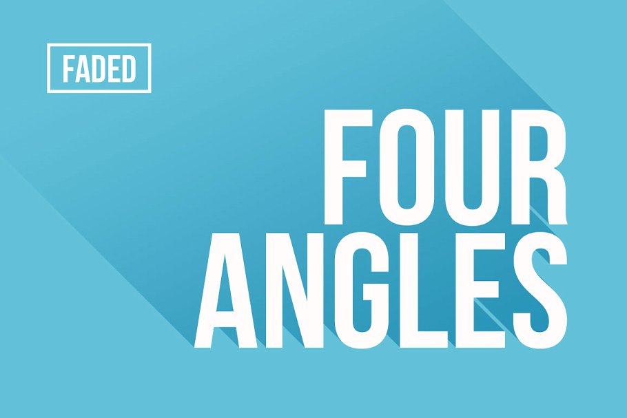 经典长阴影效果PS文本样式 Long Shadow Photoshop Effects插图(1)