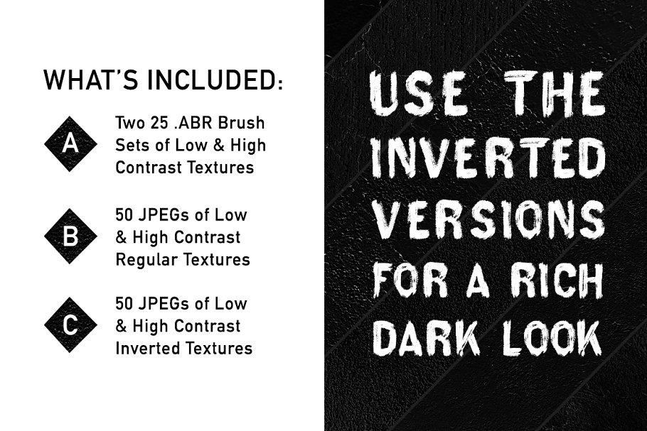 25款白墙石膏刷效果PS笔刷 WhiteWalls — 25 Plaster Brushes插图(4)