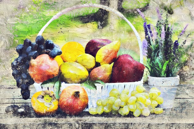 厚涂手法油画效果一键生成PS动作 Impasto Oil Paint Photoshop Action插图(4)