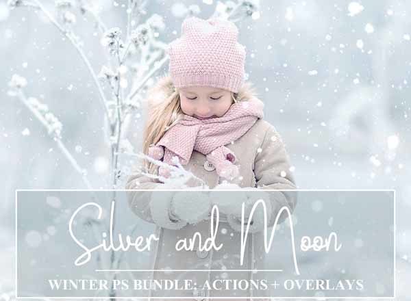 浪漫冬日温馨PS动作叠加纹理