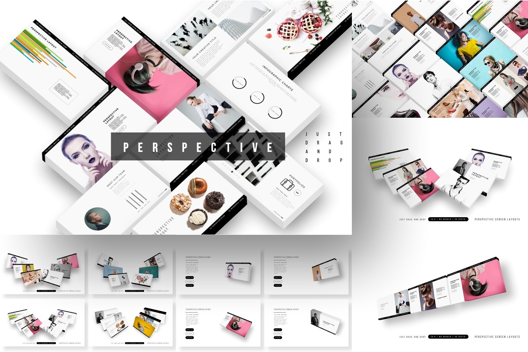 12合1创意极简的幻灯片模板合辑下载 12-IN-1 Creative PowerPoint Bundle [pptx]插图(9)