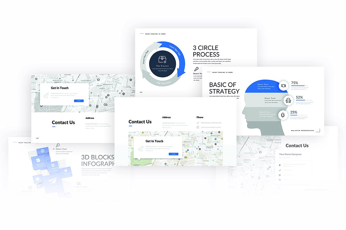 多用途幻灯片演示模板集合 Malistisk Multipurpose Powerpoint插图(2)