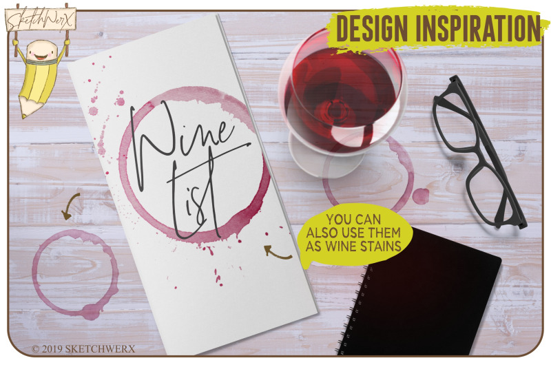 创意Procreate专用画笔素材-水彩戒指和滴水印章插图(4)