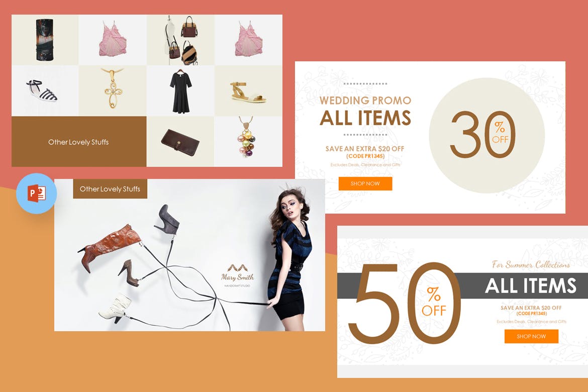 时尚简约欧式土豪金风格的powerpoint幻灯片演示模板(pptx)插图(5)