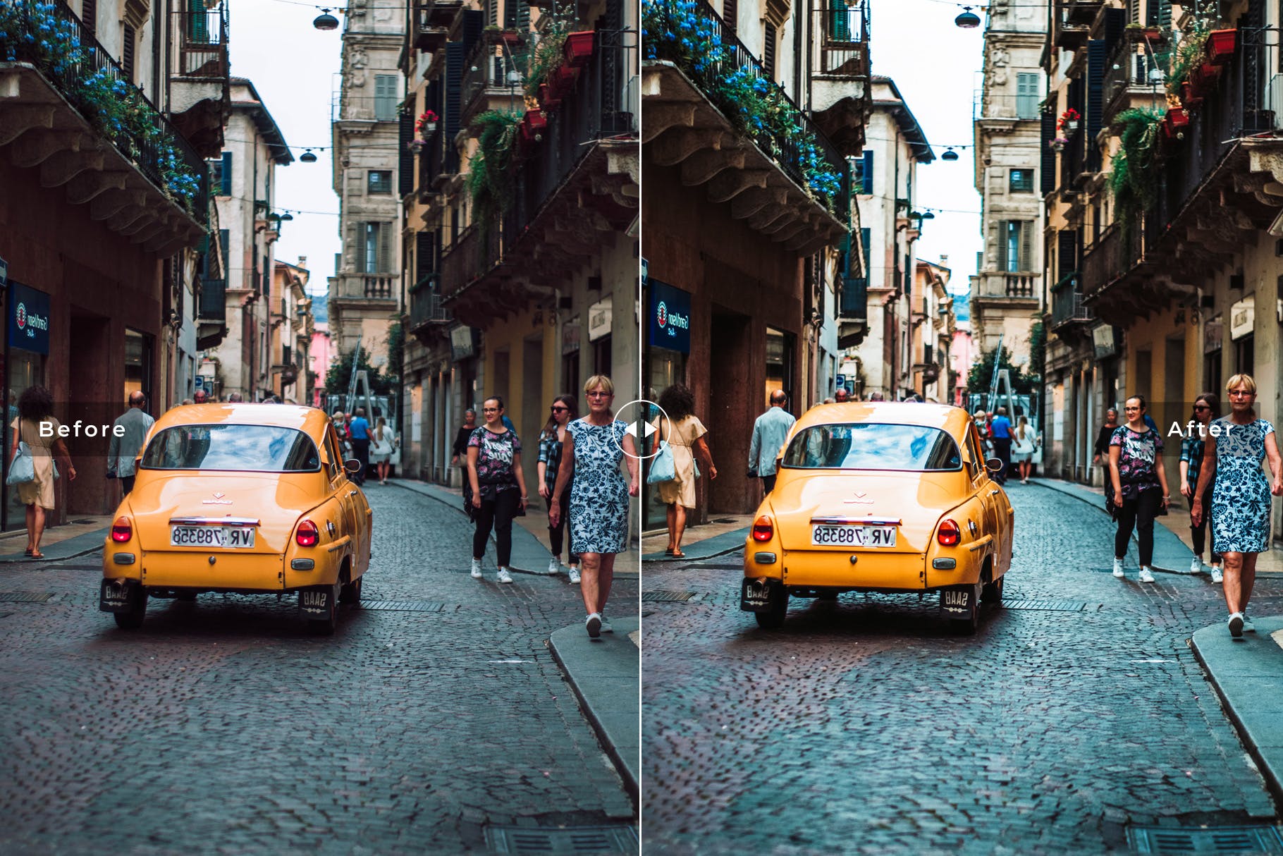 旅游街景拍摄后期处理暖色系调色LR预设 Verona Mobile & Desktop Lightroom Presets插图(4)