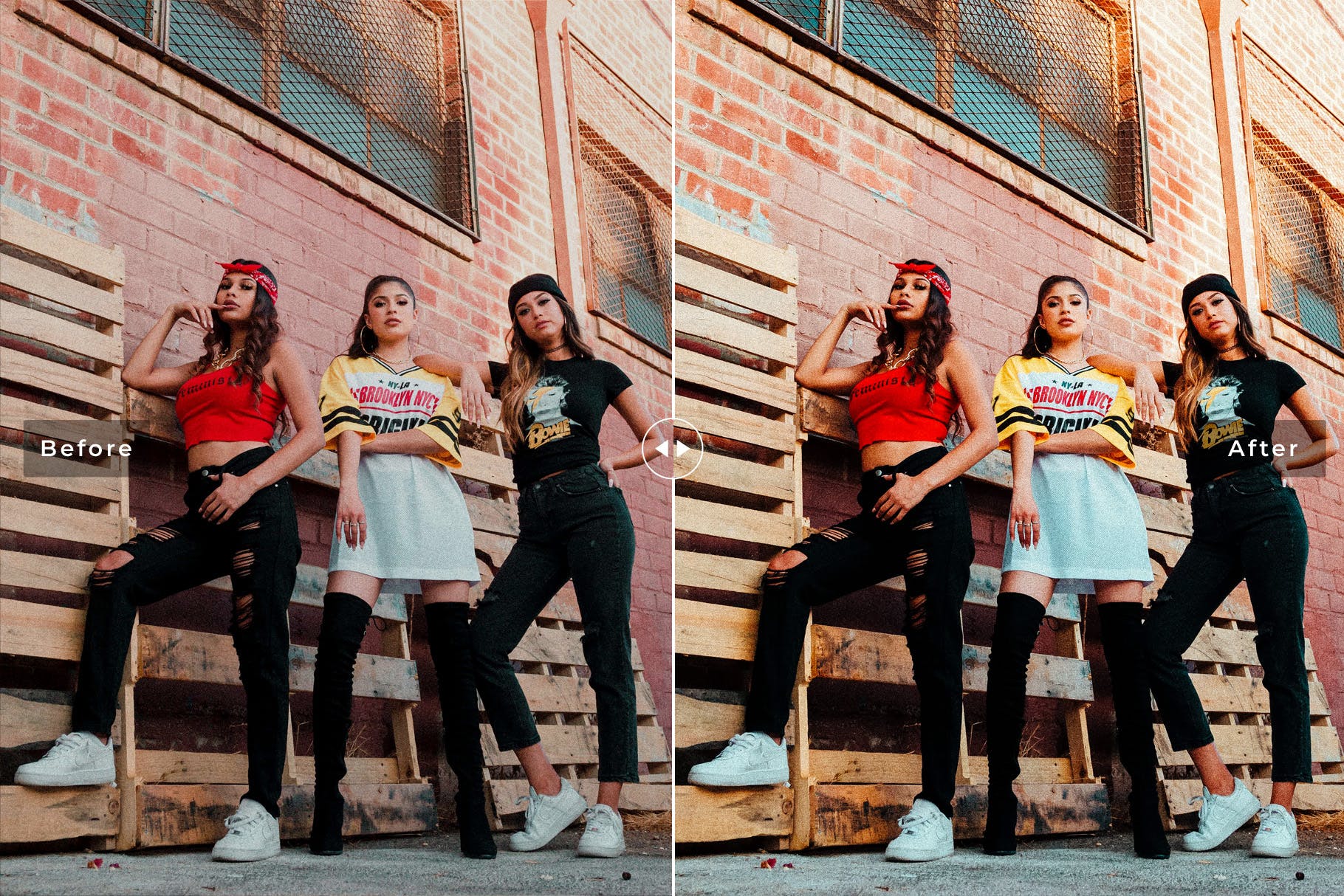 唯美明快暖色调人像摄影后期处理LR预设 Supreme Mobile & Desktop Lightroom Presets插图(5)