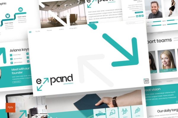 企业发展规划PPT幻灯片模板 Expand – Powerpoint Template