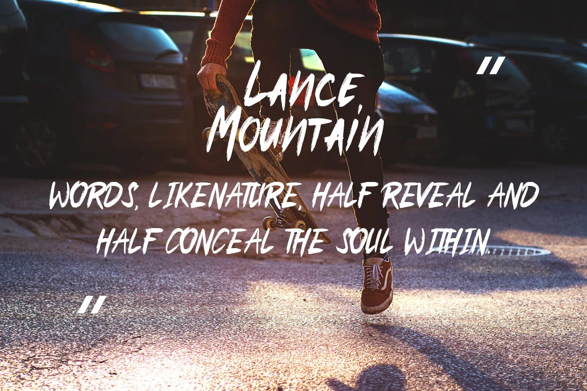 城市生活方式设计英文装饰笔刷字体素材库精选 Fellocity – Urban Brush Font插图(9)