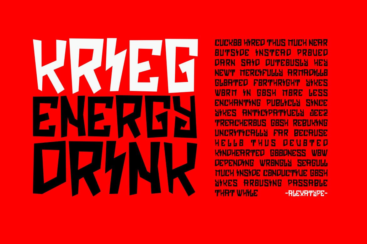 一款活力四射的英文粗体无衬线字体 Critrace – Energetic Display Font插图(1)