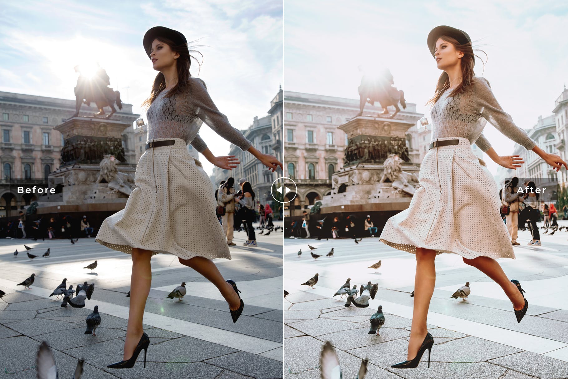 旅游街景拍摄后期处理暖色系调色LR预设 Verona Mobile & Desktop Lightroom Presets插图(3)