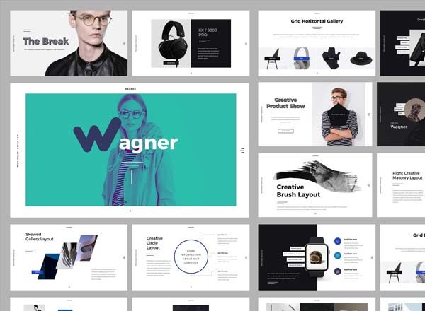 素材库下午茶：高端简约的数码产品适用的PPT模板下载[PPTX]