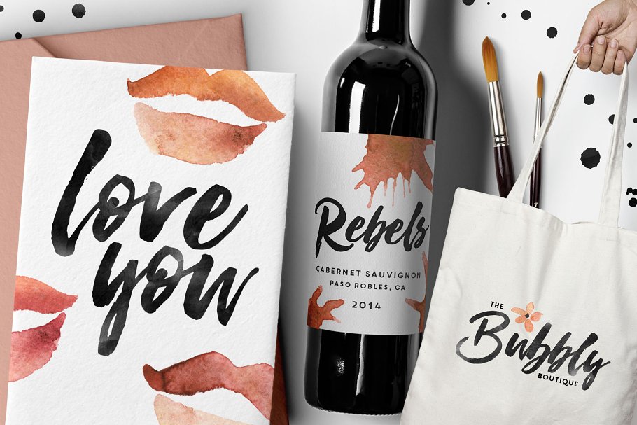 画笔手写英文字体 Boutique Script + PSD Styles插图(4)