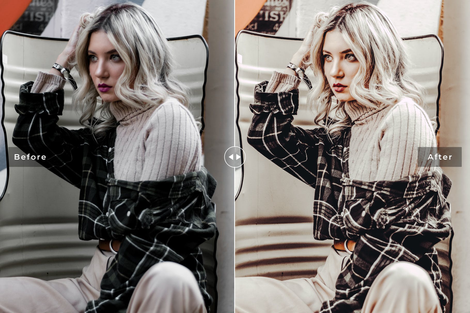 焦糖色效果Lightroom调色预设 Caramel Mobile & Desktop Lightroom Presets插图(3)