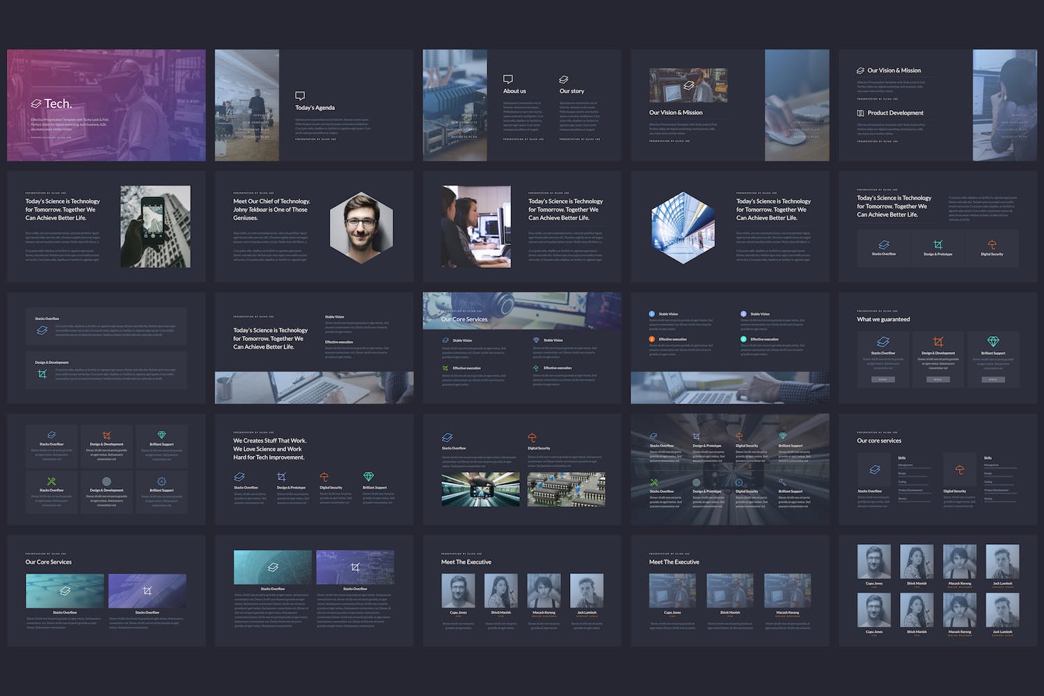 科技主题企业项目介绍素材库精选Keynote模板 Tech – Keynote Template插图(2)