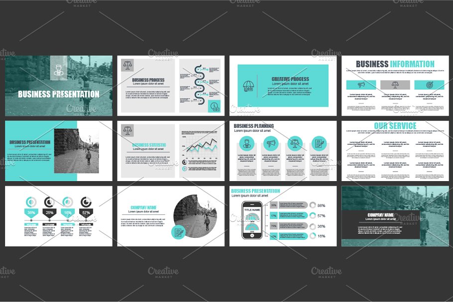 工作汇报绝配数据展示信息图表幻灯片模板 Powerpoint Slide Templates插图(1)