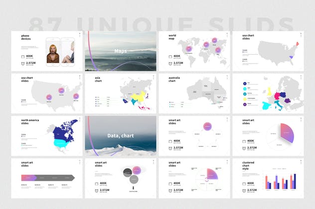 创意艺术企业介绍PPT幻灯片模板 SHAPER Powerpoint Template插图(5)