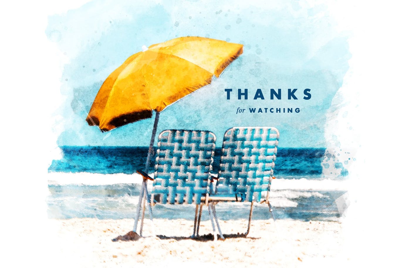 水彩绘画干笔刷效果PSD分层模板 Watercolor Dry Brush Effects插图(6)