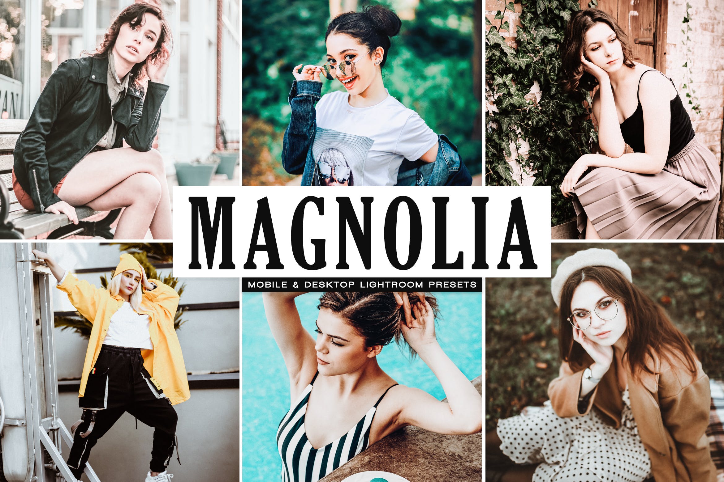 Magnolia移动和桌面灯室预设 Magnolia Mobile & Desktop Lightroom Presets插图