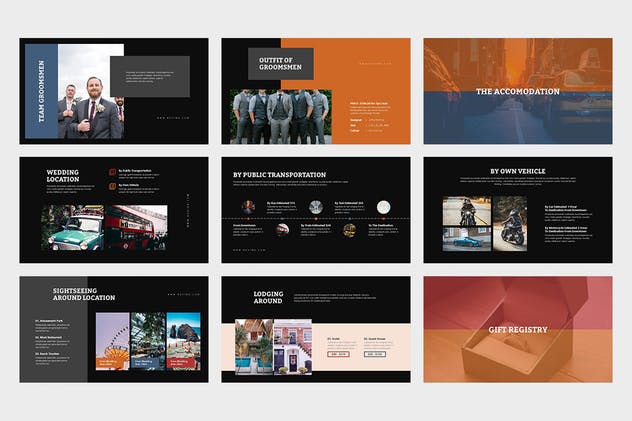 浪漫婚礼庆典策划Google Slides幻灯片模板 Ruvina : Wedding Ceremony Planner Google Slides插图(10)