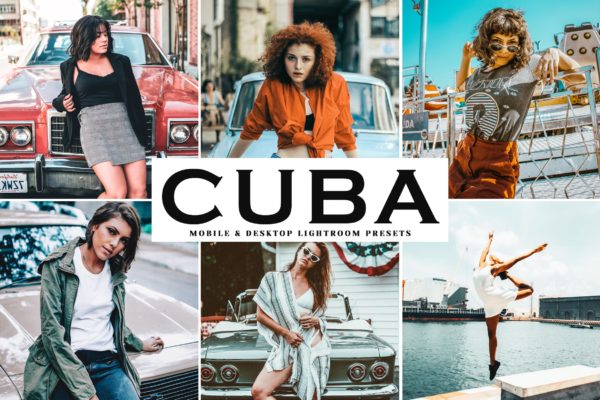 复古风格照片调色滤镜素材库精选LR预设 Cuba Mobile &amp; Desktop Lightroom Presets