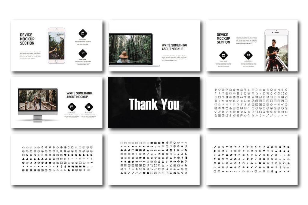 超酷简约风PPT模版下载[pptx]插图(4)