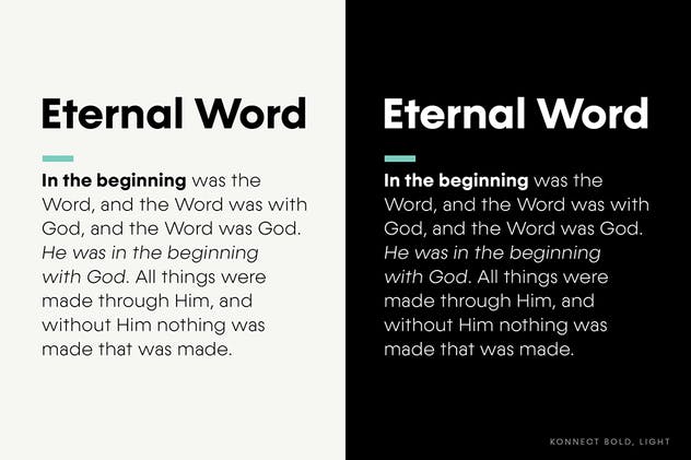 高品质几何无衬线字体家族[18种字体样式] Konnect Font Family插图(15)