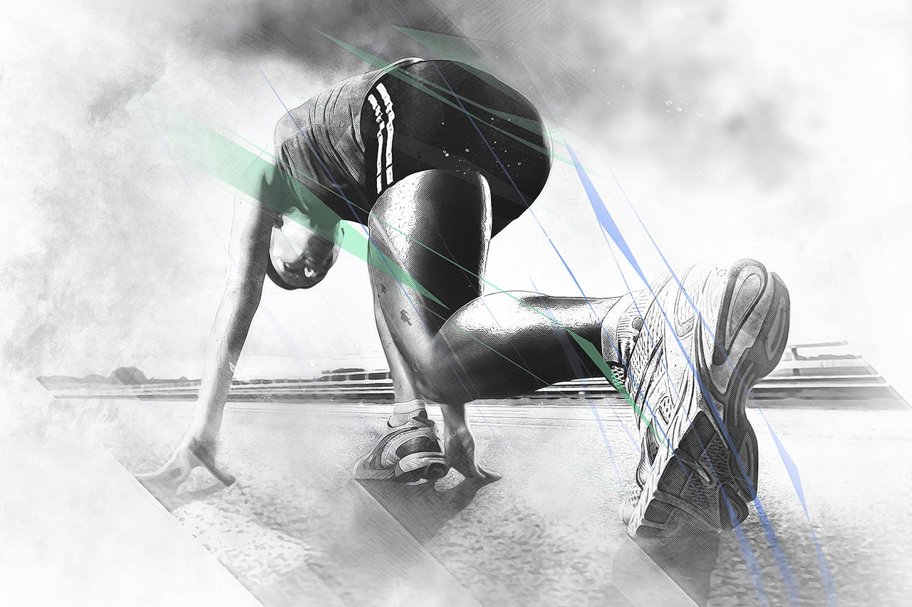 动感艺术铅笔素描手绘效果素材库精选PS动作 Dynamic Sketch CS3+ Photoshop Action插图(3)