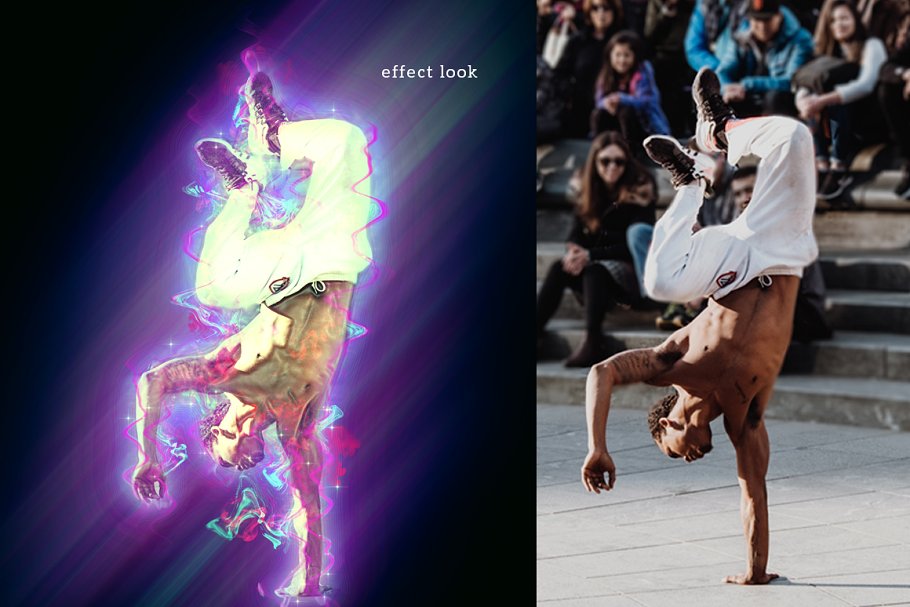 运动能量彩墨特效Photoshop动作 Energy Photoshop Action插图(9)