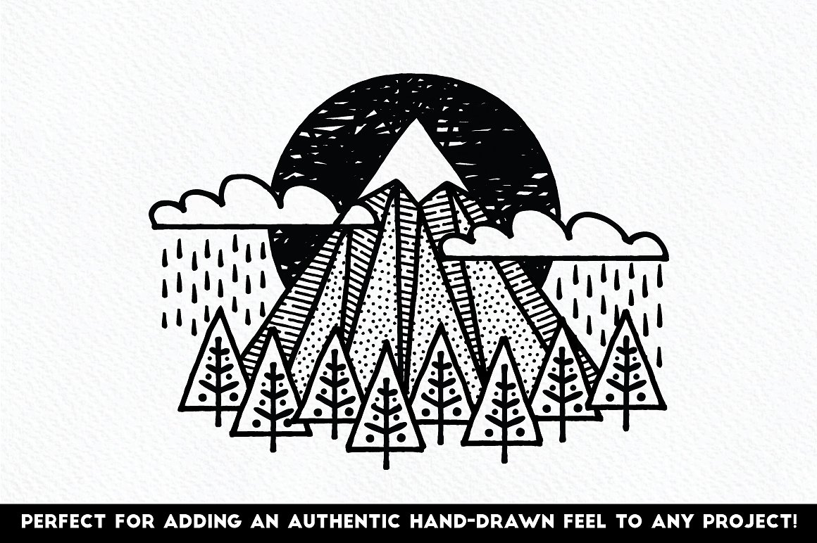 素描线条纹理&AI笔刷 Fine Liner – Affinity Brushes插图(3)