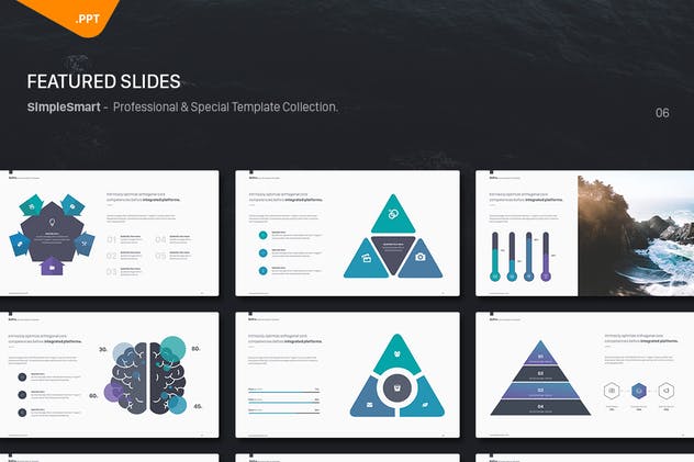 多用途商务风格PPT模板 BePro Powerpoint Business Template插图(7)