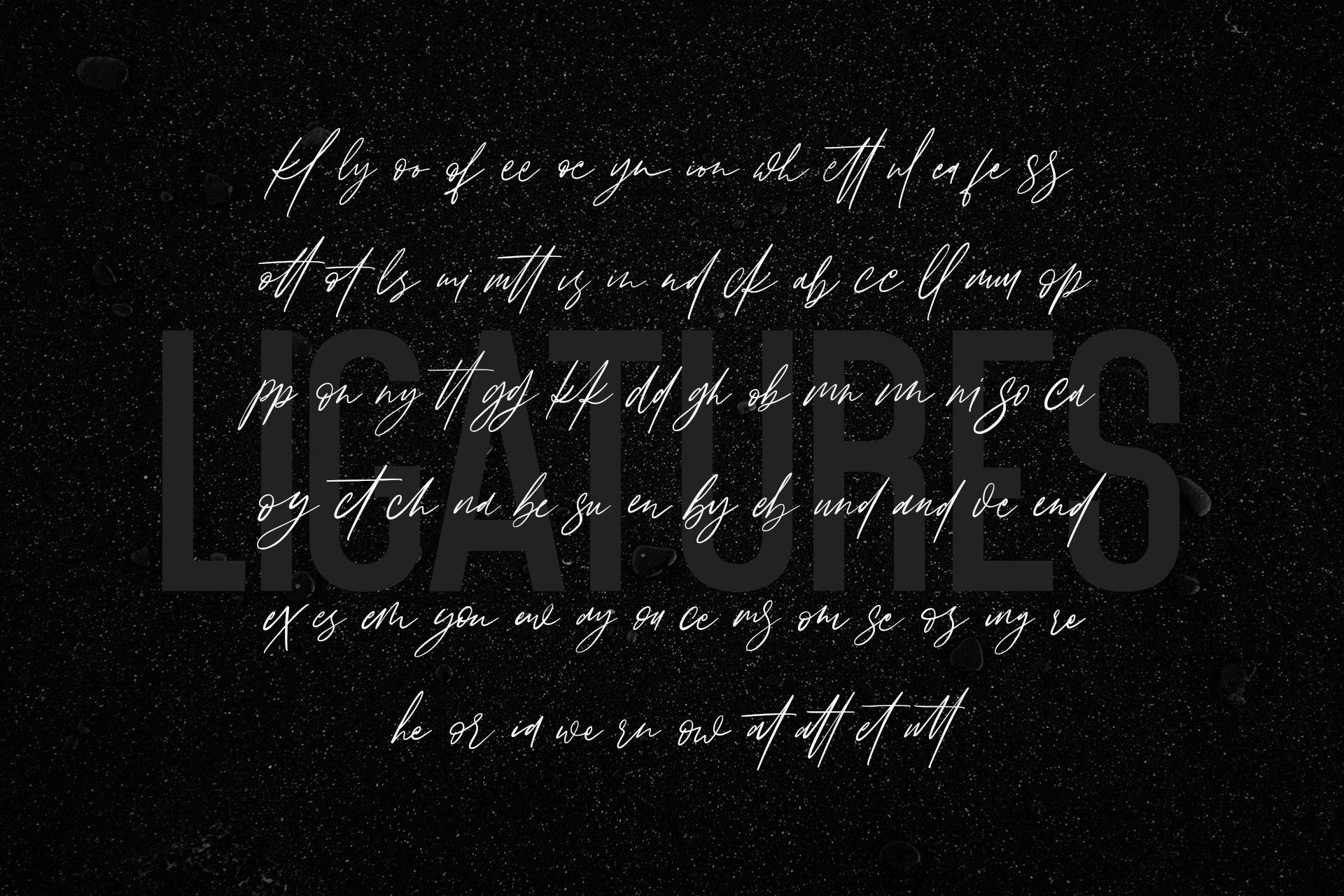 飘逸英文连字书法/无衬线二重奏设计字体 Jacksons Font Duo插图(8)