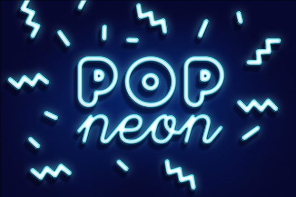 潮流霓虹灯效果PS图层样式 POP NEON STYLE