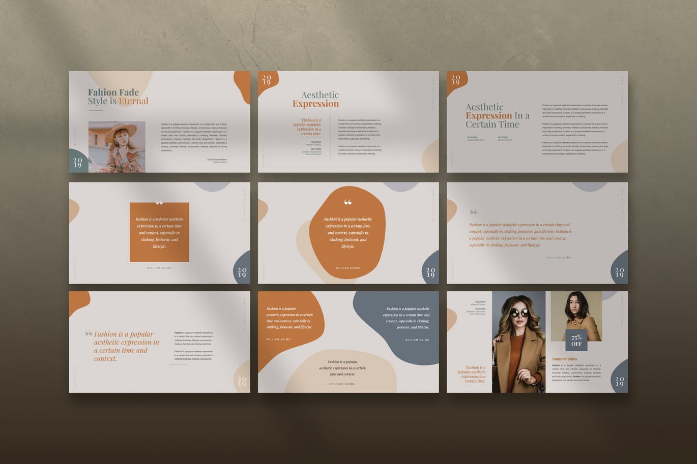 时尚服饰公司介绍谷歌幻灯片设计模板[PPTX] Fashion Google Slided Presentation Template插图(2)