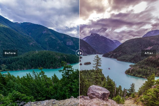 100款风景旅行照片后期处理调色LR预设合集 100 Landscape Lightroom Presets Pack插图(3)