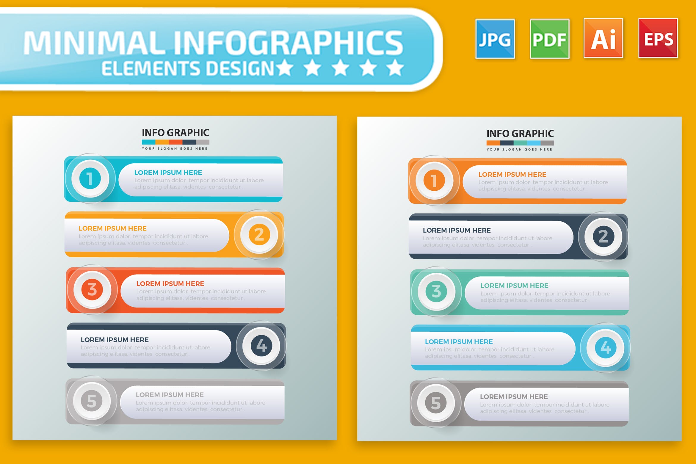 要点说明/重要特征信息图表矢量图形素材库精选素材v8 Infographic Elements Design插图