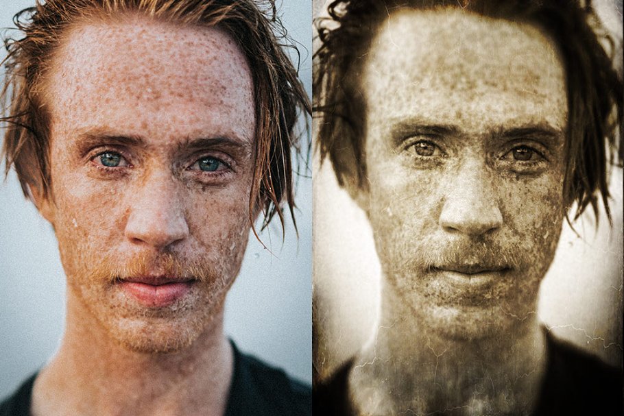 20种复古黑白老照片效果Lightroom预设 Wet Plate Lightroom Presets+Overlay插图(3)