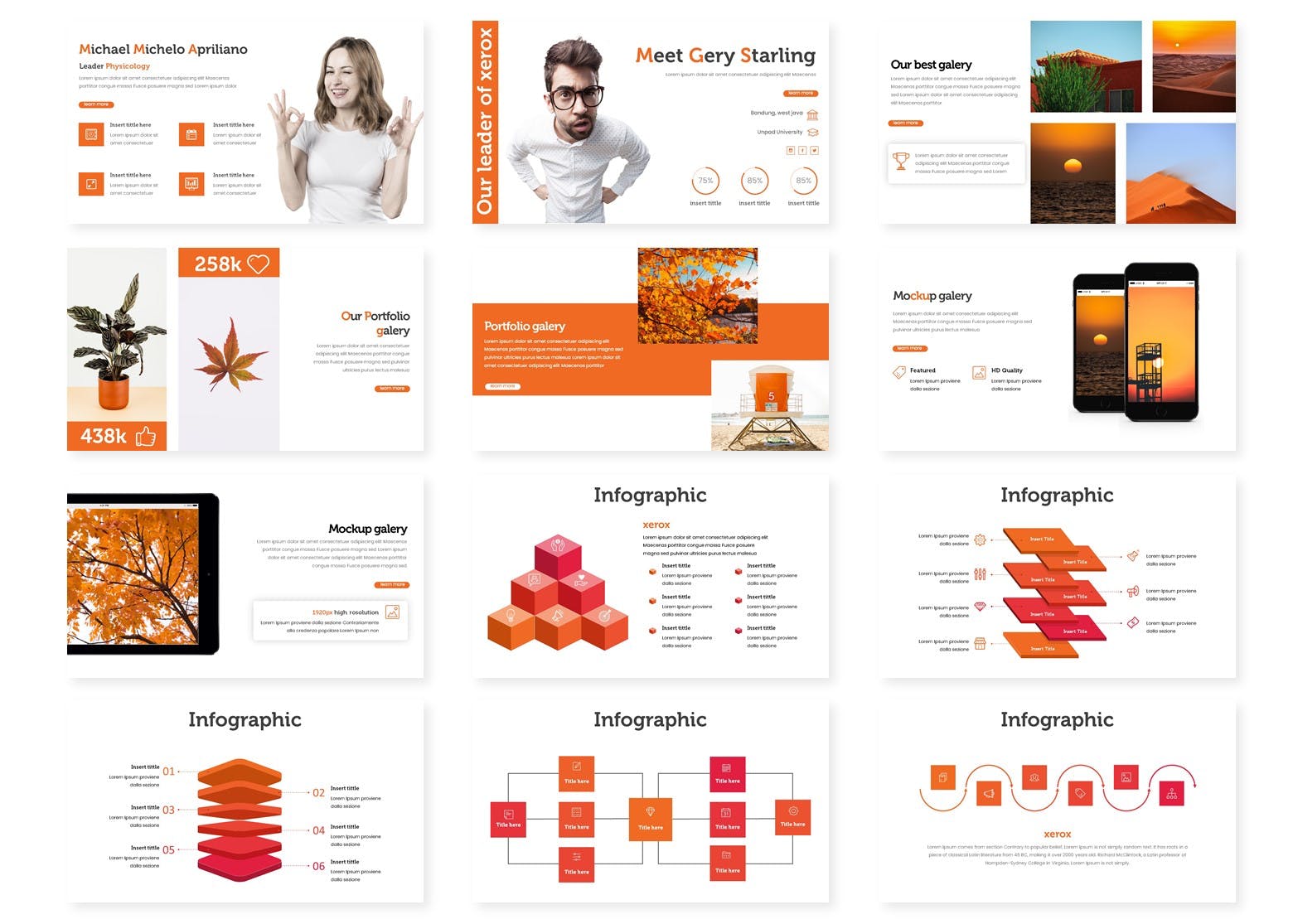 适用于各行业的公司介绍PPT幻灯片模板下载 Xorex – Powerpoint Template插图(2)