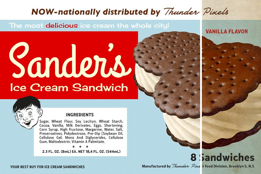 复刻旧时代杂志和电影海报印刷效果PS动作 Retro Paint-Act – PS Action + Kit插图(6)