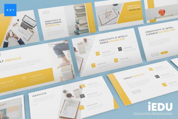教育培训主题Keynote演示文稿模板 iEdu – Education Keynote Presentation Template