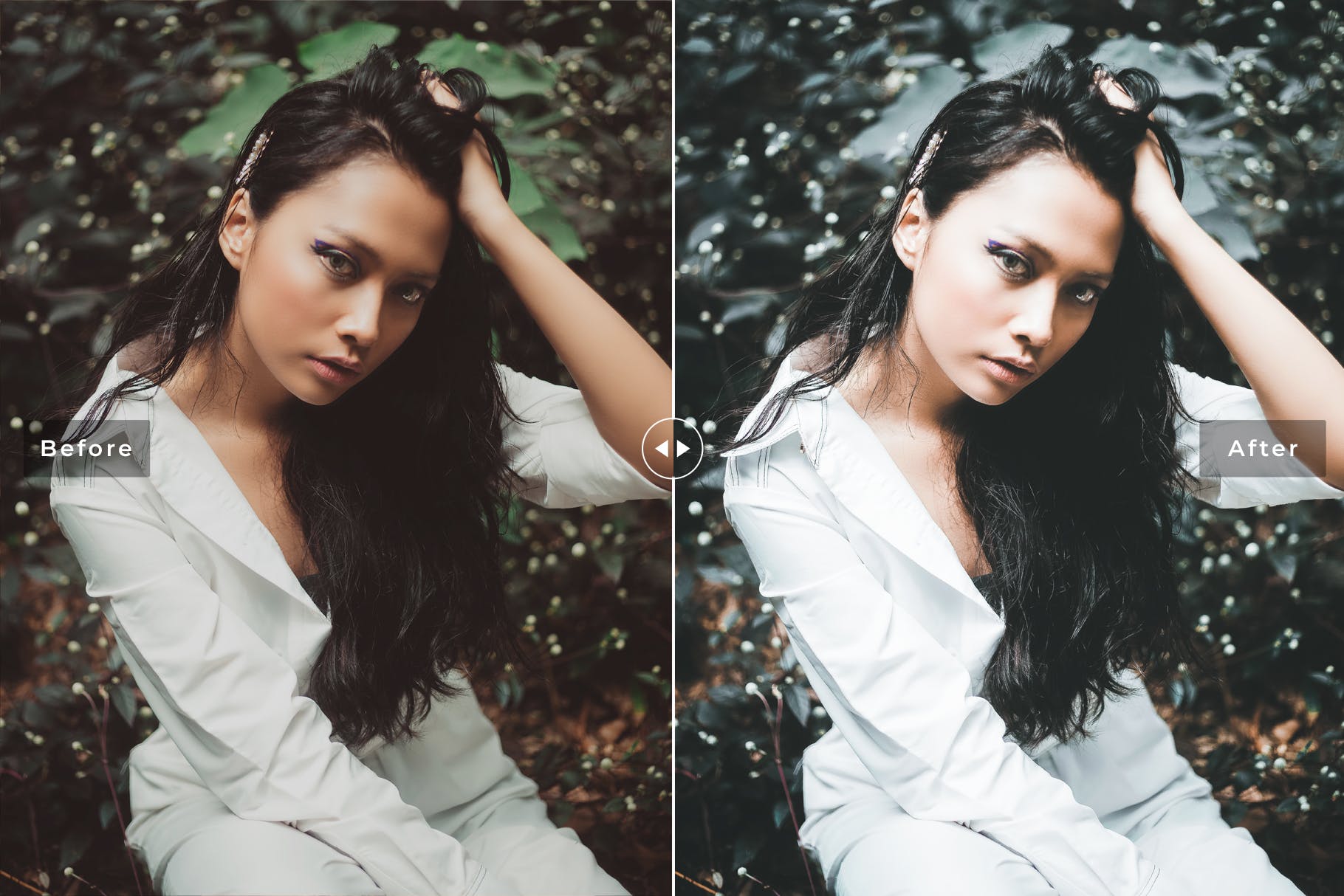 深绿色美感暖色调照片后期加工Lightroom预设 Slumber Mobile & Desktop Lightroom Presets插图(1)