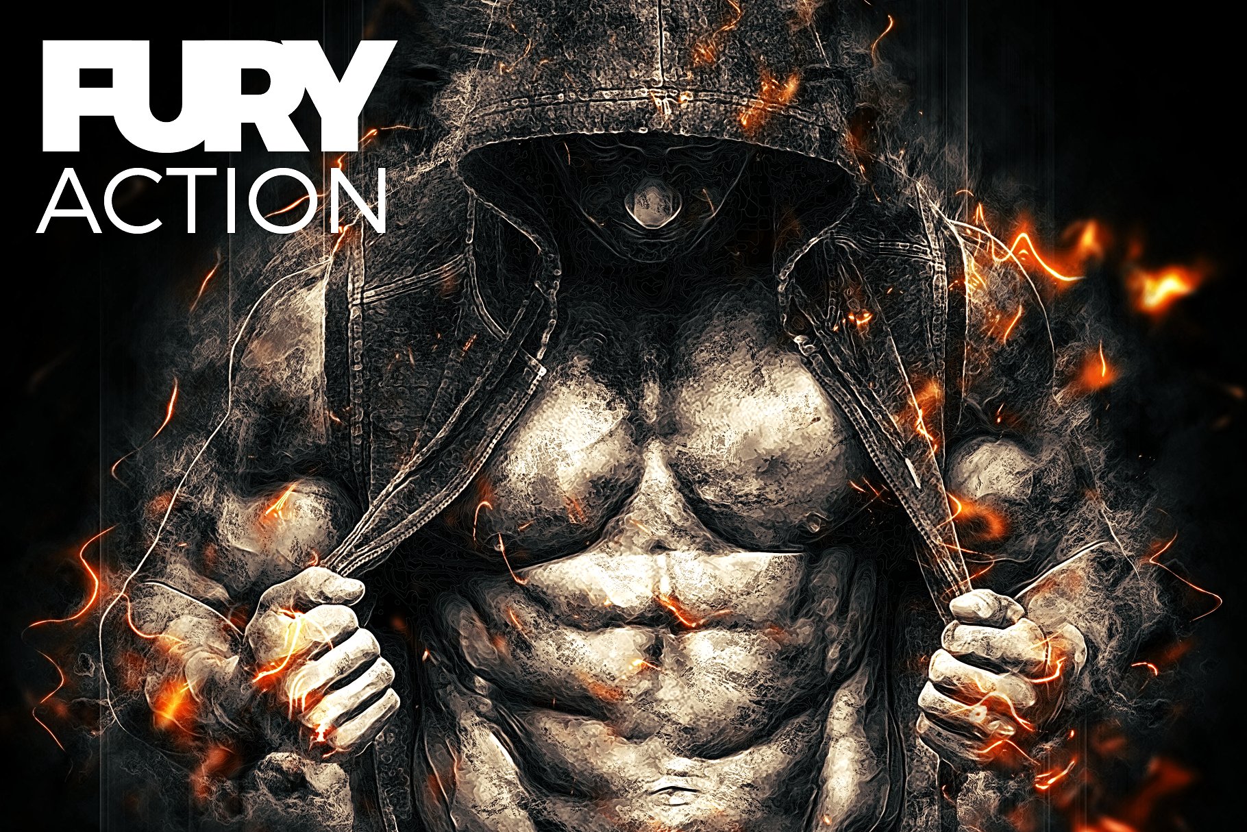 火爆震撼的超强视觉冲击力PS动作 Fury Action插图