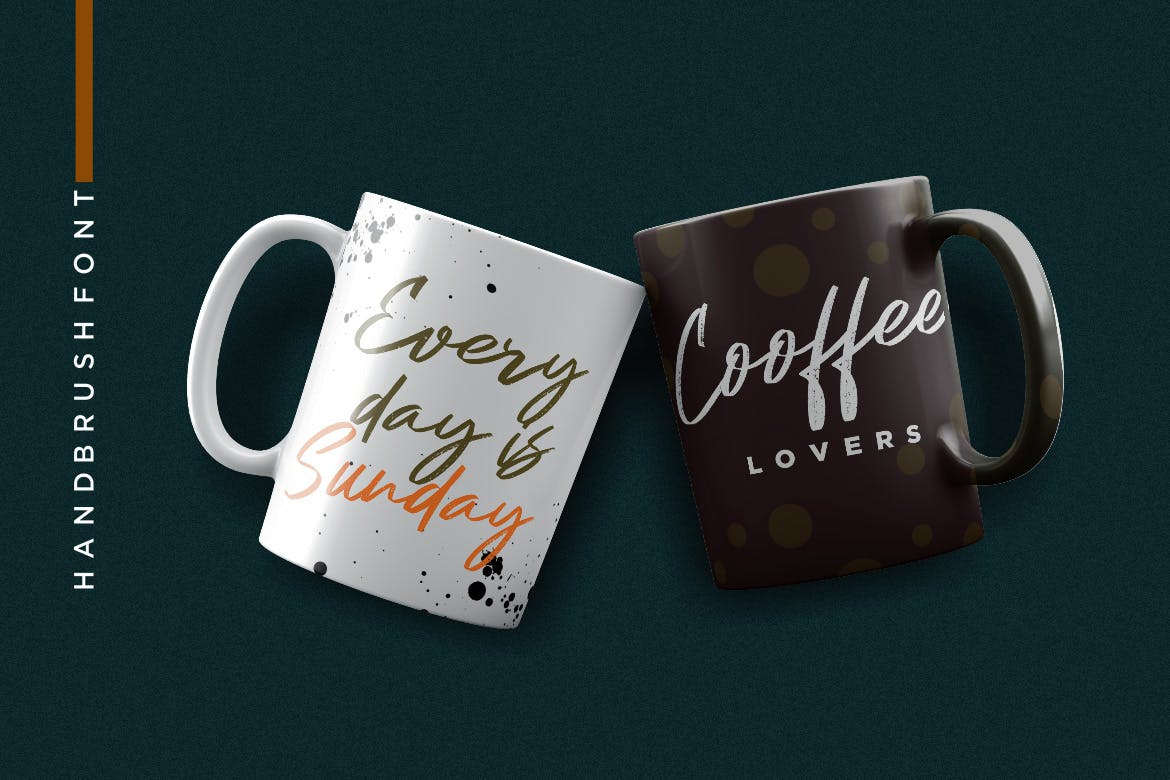 豪迈硬朗英文笔刷草书字体下载 Mastery Hand Brush插图(4)